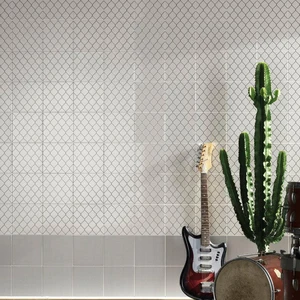 Image 2 of Fence Micro Grey Glossy 8" x 8" (FENGRE0808G) Traditional Wall Tile sold at Floors & Baths Pro's