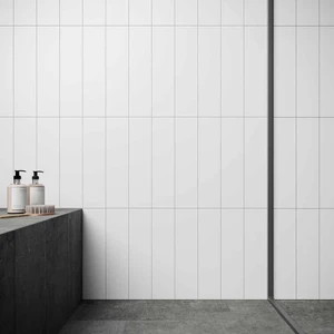 Image 3 of Purity Ice Matte 4" x 16" (4000-0293-0) Uniform Color Wall Tile sold at Floors & Baths Pro's