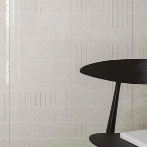 Image 2 of Geometra Stone Glossy Maze 3" x 12" (4000-0316-0) Glass Wall Tile sold at Floors & Baths Pro's