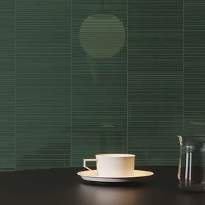 Image 2 of Geometra Emerald Glossy Divide 3" x 12" (4000-0312-0) Glass Wall Tile sold at Floors & Baths Pro's