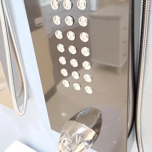Image 2 of Multi-Function Stainless Steel Shower System with Hand Shower (Black) sold at Floors & Baths Pro's
