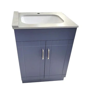 24" Navy Blue Vanity | Floors & Baths Pro's