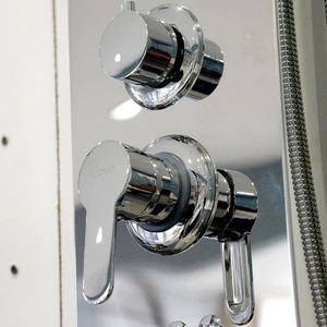 Image 2 of Multi-function Aluminum Shower Panel with Hand Shower (Polished Chromed) sold at Floors & Baths Pro's