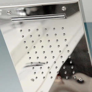 Image 3 of Multi-function Aluminum Shower Panel with Hand Shower (Polished Chromed) sold at Floors & Baths Pro's