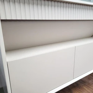 Image 3 of 39" Goalsis Pinky White Solid Wood Vanity Set with Sintered Stone Top sold at Floors & Baths Pro's