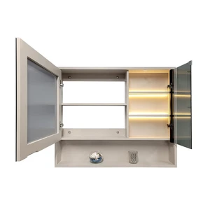 Image 6 of 39" Goalsis Pinky White Solid Wood Vanity Set with Sintered Stone Top sold at Floors & Baths Pro's