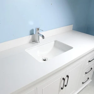 Image 3 of 60" European Style Single-Sink Vanity with Stone Top sold at Floors & Baths Pro's