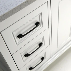 Image 3 of 48" European Style White Vanity with Stone Top sold at Floors & Baths Pro's