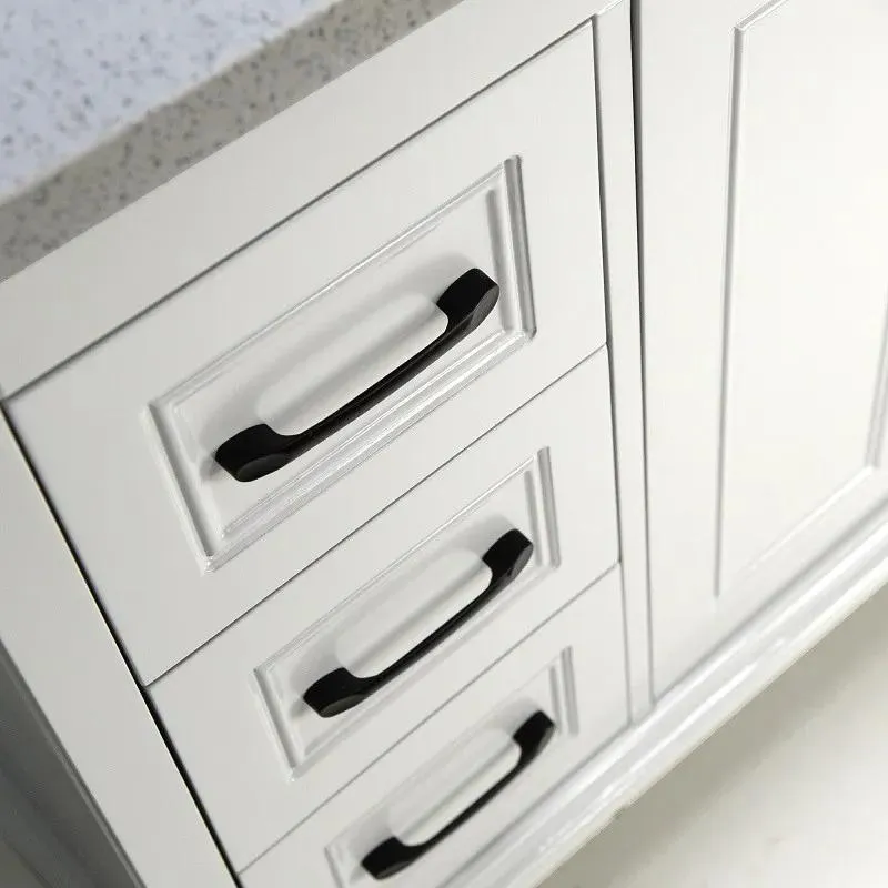 48" European Style White Vanity with Stone Top