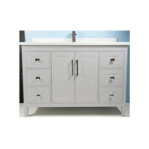 Image 2 of 48" European Style Grey Vanity with Stone Top sold at Floors & Baths Pro's