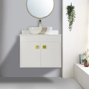 30" White Floating Vanity With White Counter-top | Floors & Baths Pro's