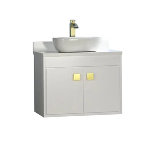 Image 3 of 30" White Floating Vanity With White Counter-top sold at Floors & Baths Pro's