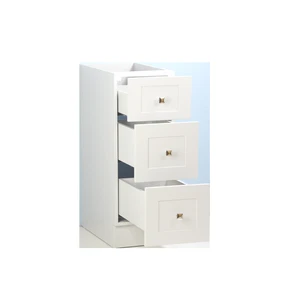 Image 2 of 12" White Vanity (3 drawers) sold at Floors & Baths Pro's