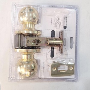 decor Jerloe Gold Round Door Knob No Key (with/without Locking) | Floors & Baths Pro's