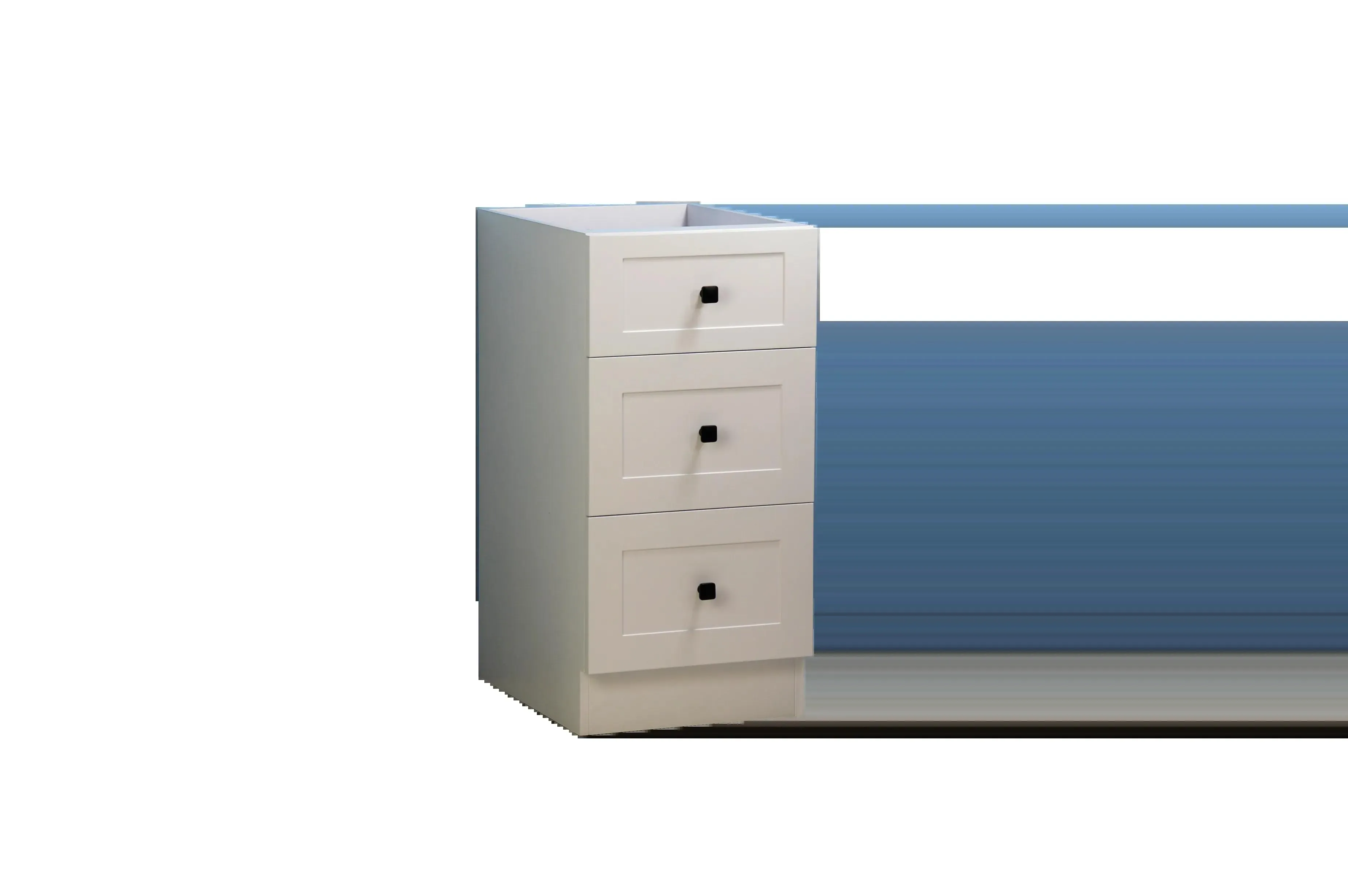 16" Grey Vanity (3 drawers)