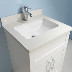 Image 3 of 24" White Bathroom Vanity with/without Stone TOP sold at Floors & Baths Pro's