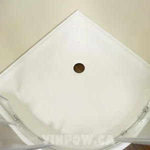 Image 3 of 36" x 36" x 72" Rounded Corner Glass Shower Enclosure sold at Floors & Baths Pro's