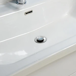 48" Shaker door style Grey Vanity with Ceramic Top (flat) | Floors & Baths Pro's
