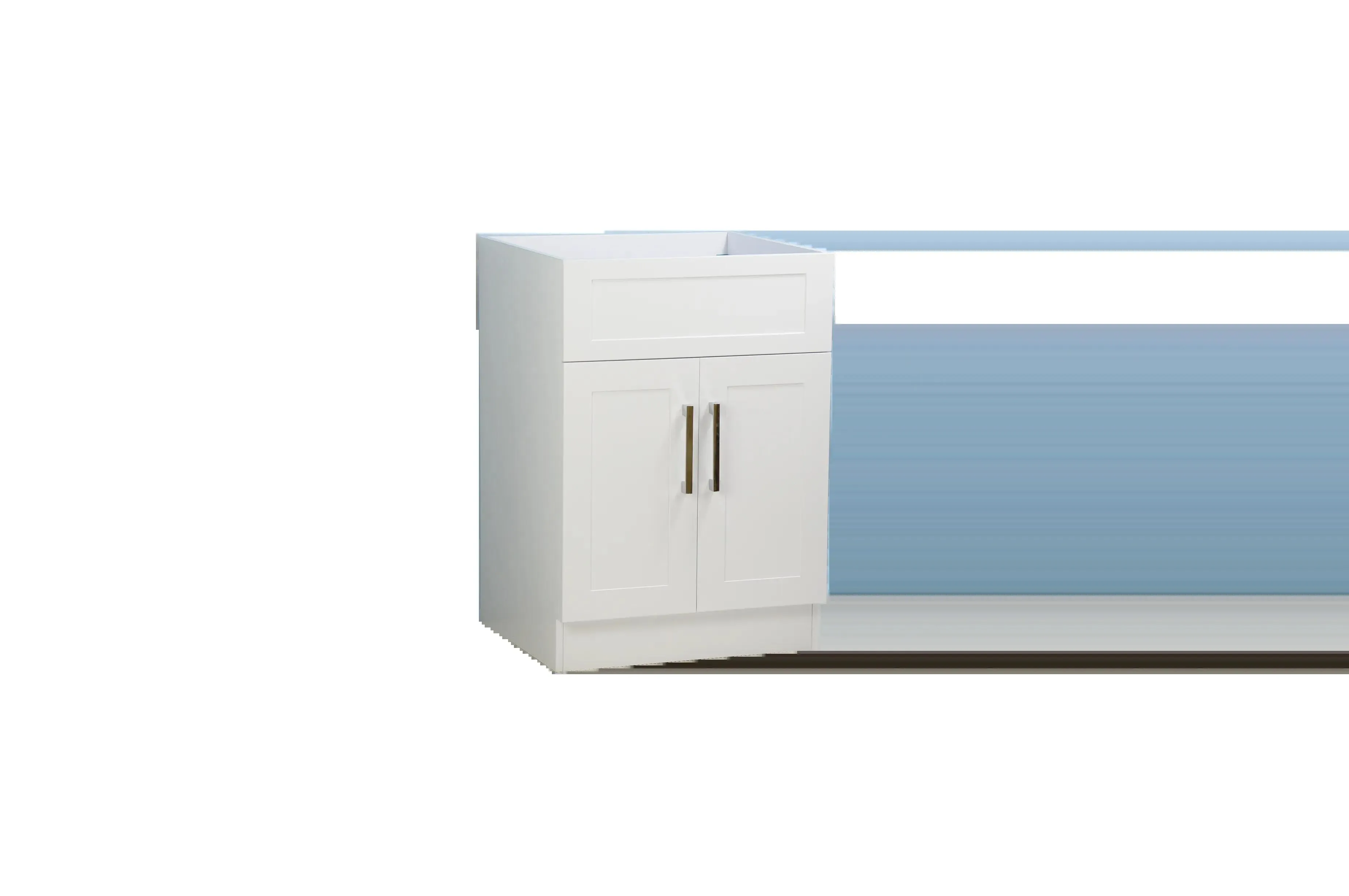 23" White Vanity (2 doors)