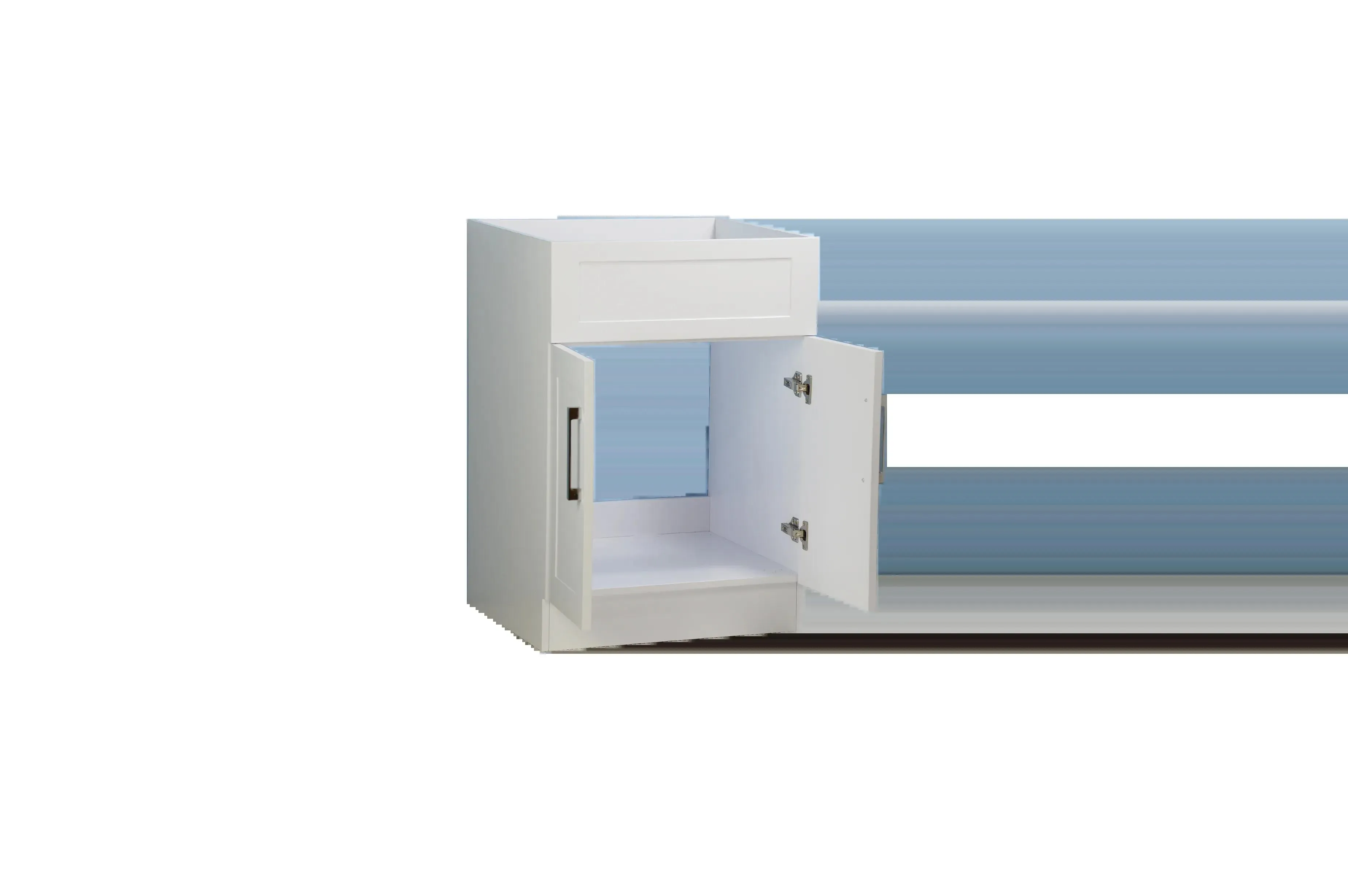 23" White Vanity (2 doors)