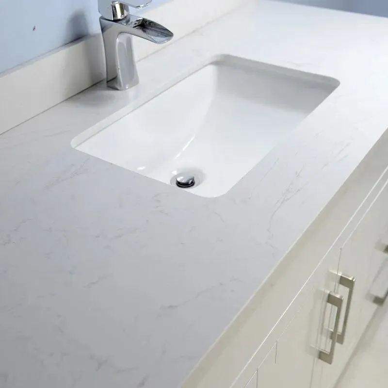 48" Gray Shaker Style Vanity with Stone Top