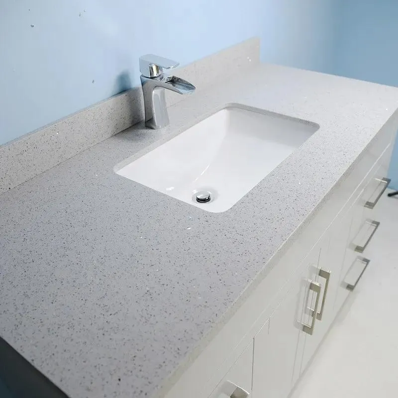 48" Gray Shaker Style Vanity with Stone Top