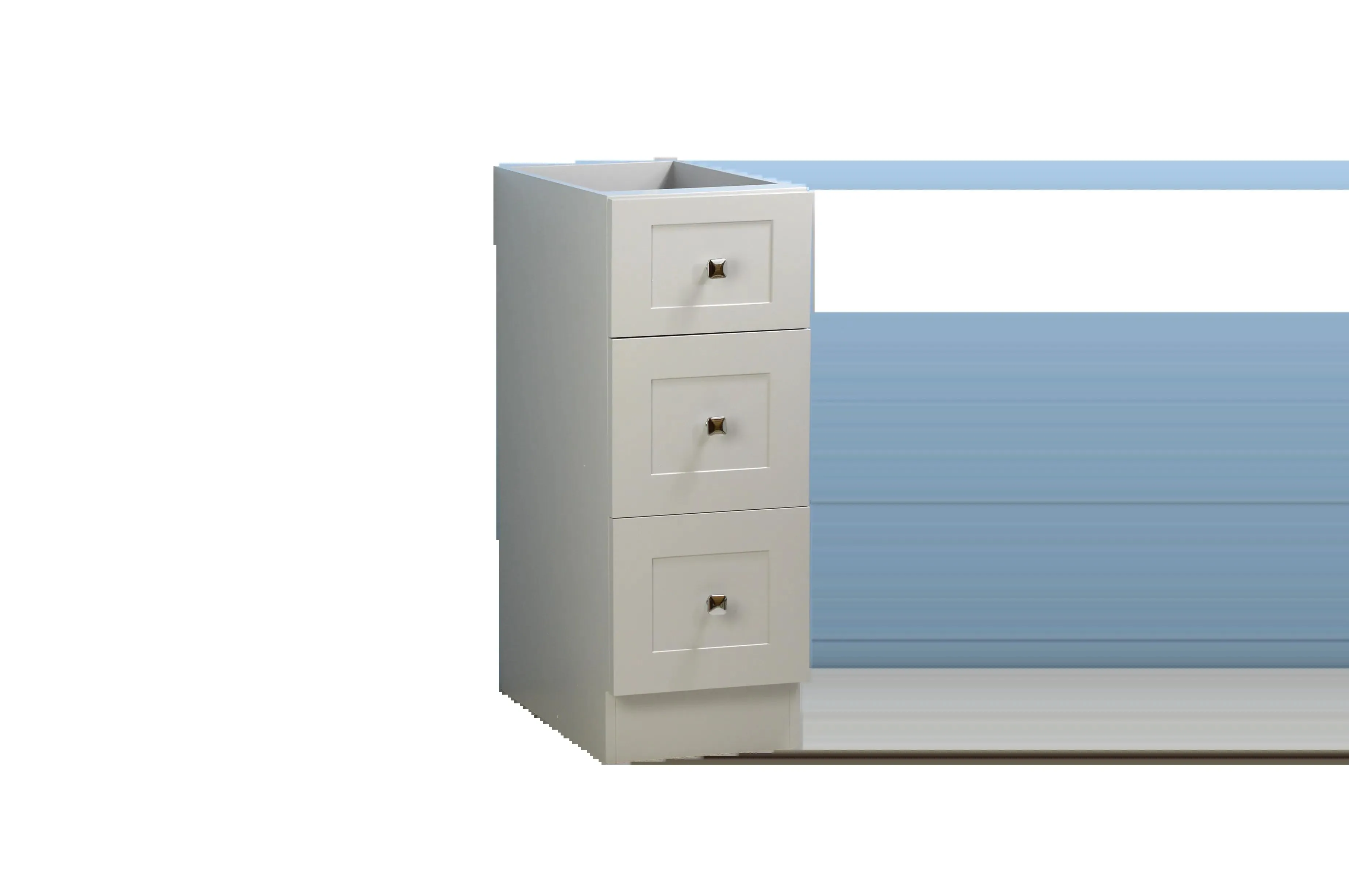 12" Grey Vanity (3 drawers)
