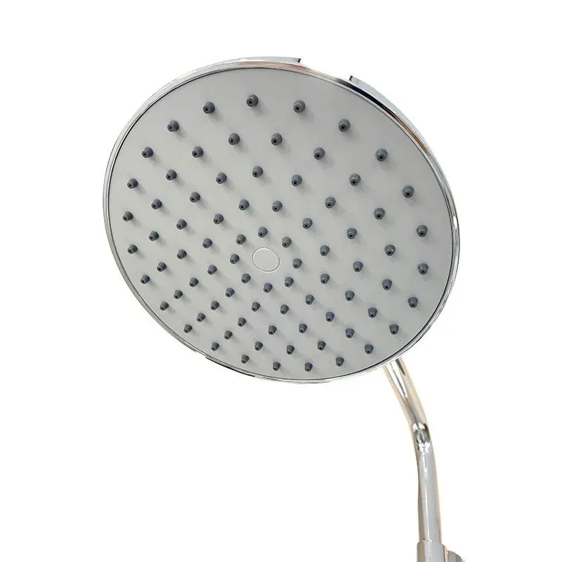 Temperature Balancing Chrome Round Rain Showerhead with Hand Shower