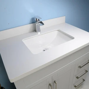 Image 5 of 36" Shaker Style Grey Vanity with Stone Top sold at Floors & Baths Pro's