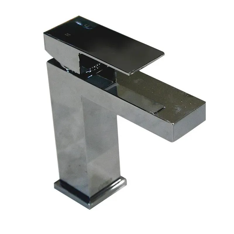 Square Single Hole Faucet (Chromed)