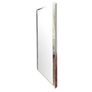 Image 2 of 31" x 72" Framed Side Shower Glass Panel (Chrome/Black) sold at Floors & Baths Pro's