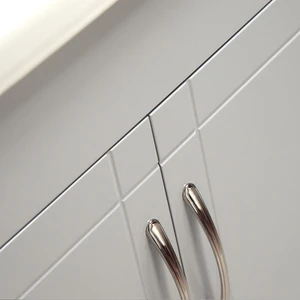 Image 4 of 28" Gray Vanity with Integrated Ceramic Top/Sink sold at Floors & Baths Pro's