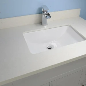 Image 5 of 32" Shaker Style Grey Vanity with Stone Top sold at Floors & Baths Pro's