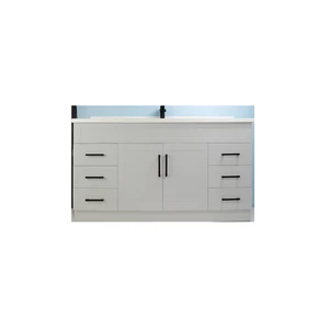 Image 4 of 60" Single-Sink Gray Vanity with Stone Top sold at Floors & Baths Pro's