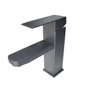  Single Hole Bathroom Sink Faucet in Matte Black 