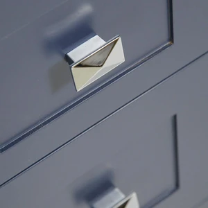 Image 5 of 72" Shaker Style Dark Blue Double-Sink Vanity with Stone Top (6 drawers) sold at Floors & Baths Pro's