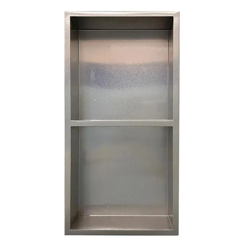 12" Stainless Steel Shelf Recessed Mount Niche(Grey)