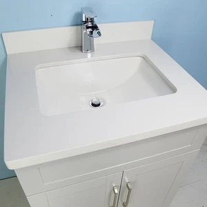 Image 3 of 24" Grey Bathroom Vanity with Stone Top sold at Floors & Baths Pro's