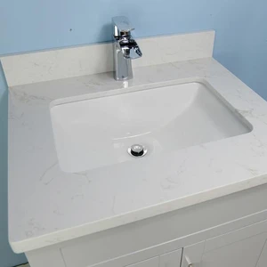 Image 4 of 24" Grey Bathroom Vanity with Stone Top sold at Floors & Baths Pro's