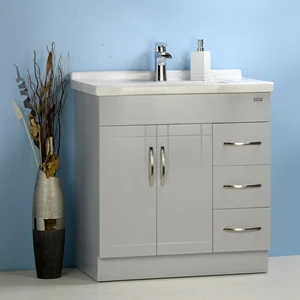  3" 32" Gray Vanity with Ceramic/Sintered Stone Top 