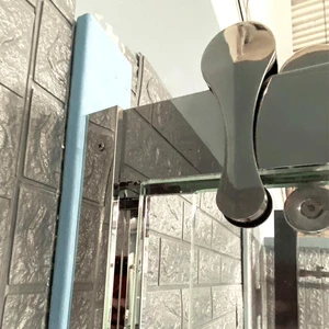 Image 4 of 48" x 72" Framed Chromed Sliding Shower Glass sold at Floors & Baths Pro's