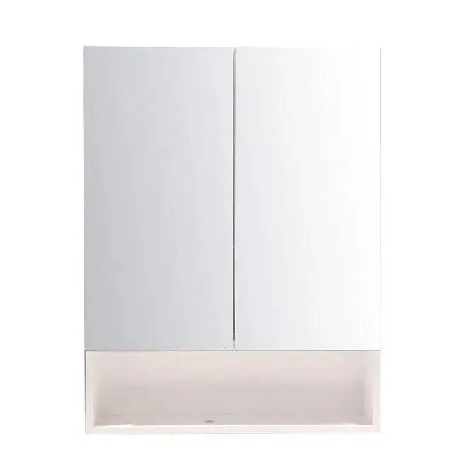 24" White Medicine Cabinet with Mirror