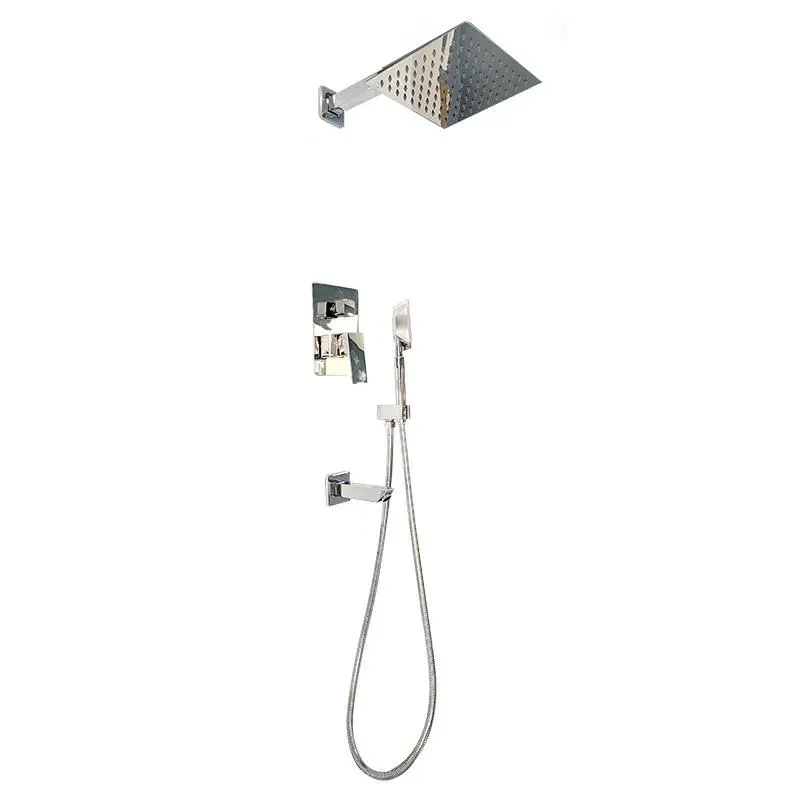 Chrome Square Rain Shower System
