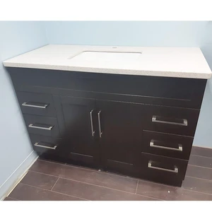 54" Espresso Shaker Style Vanity with Stone Top | Floors & Baths Pro's