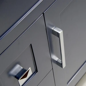 Image 3 of 24" Dark Blue Bathroom Vanity with Stone Top and 2 Drawers sold at Floors & Baths Pro's