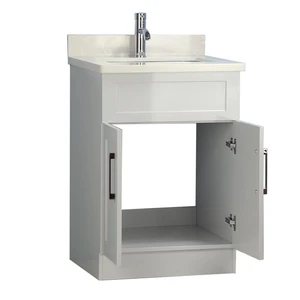 Image 2 of 24" Grey Bathroom Vanity with/without Stone Top sold at Floors & Baths Pro's