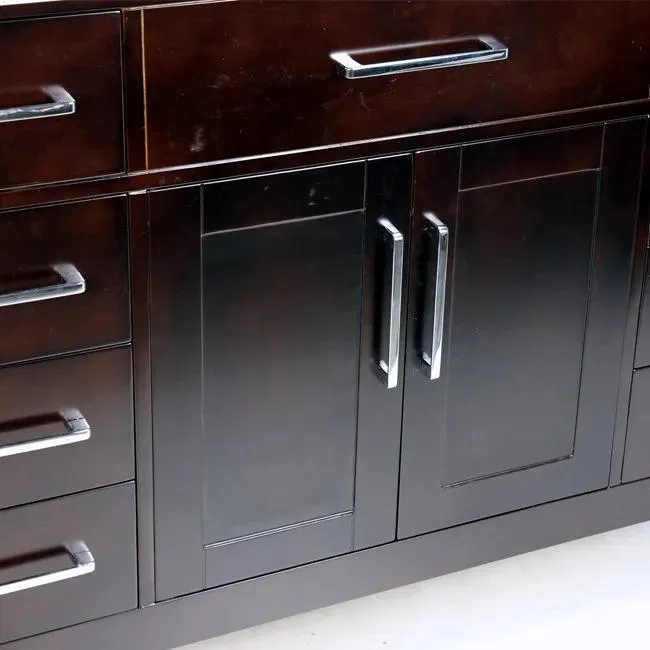 48" Solid Wood Espresso Vanity with Stone Top