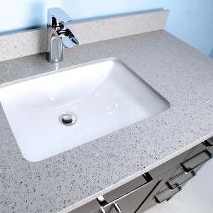 Image 4 of 48" Solid Wood Espresso Vanity with Stone Top sold at Floors & Baths Pro's
