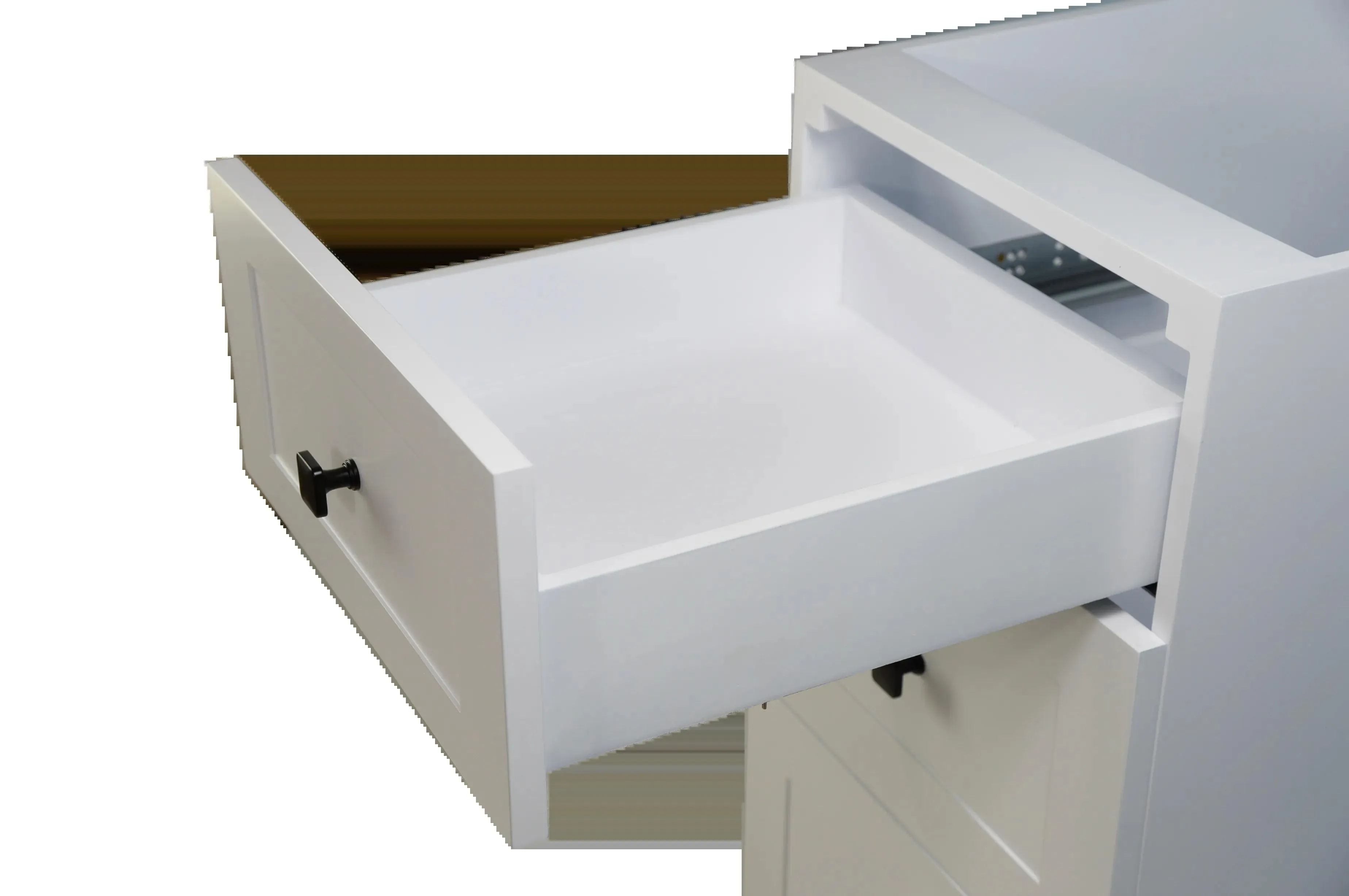 16" White Vanity (3 drawers)