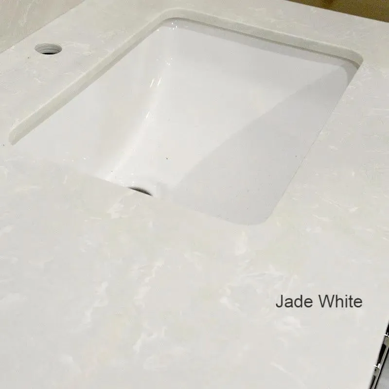 42" Classic Style Solid Wood Grey Vanity with Stone Top